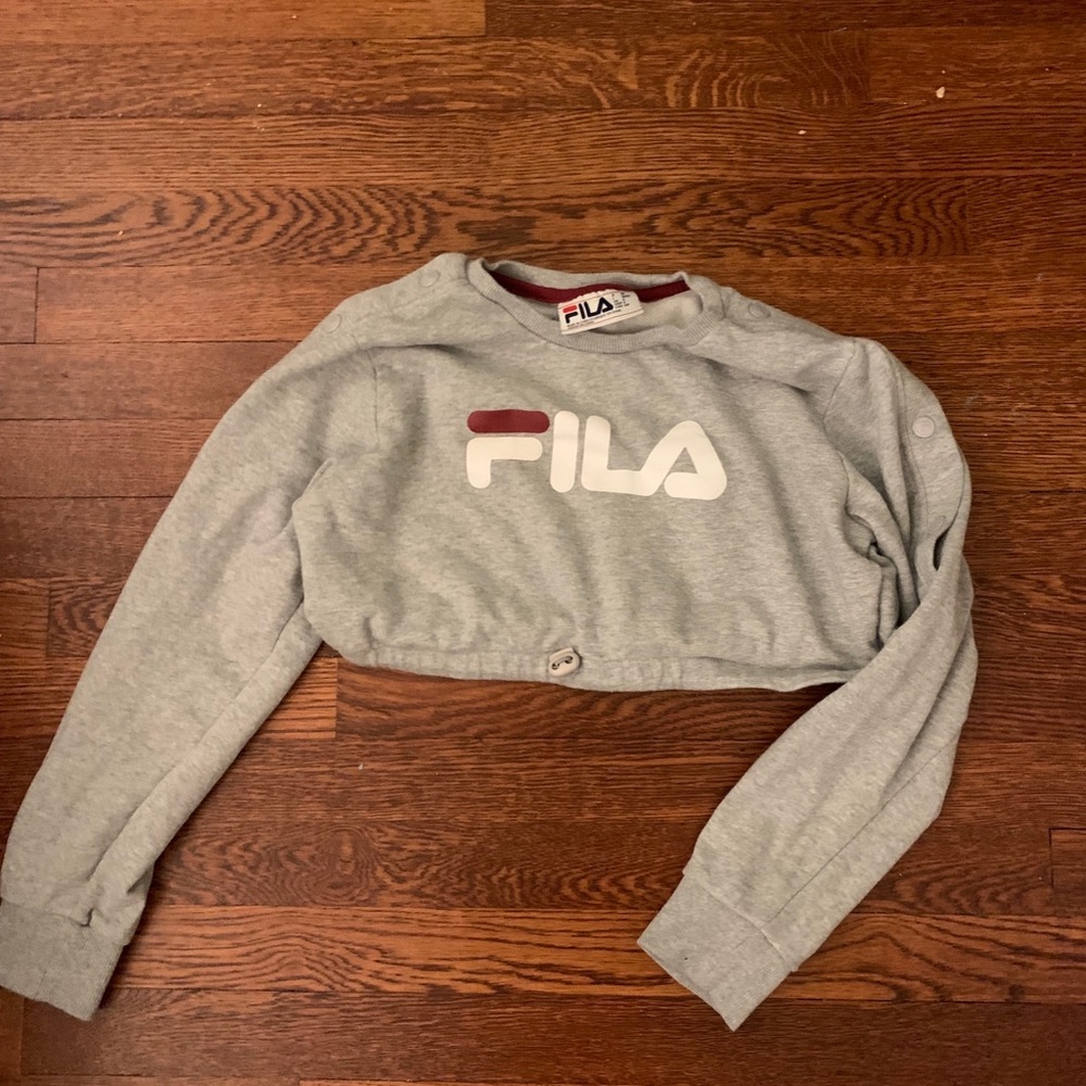 File cropped sweatshirt